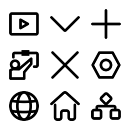 Company Website UI  Icons Set