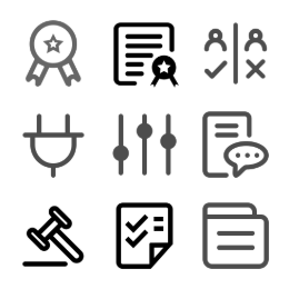 Credit Management System  Icons Set