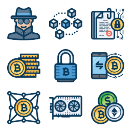 Crypto Finance  Icons Set