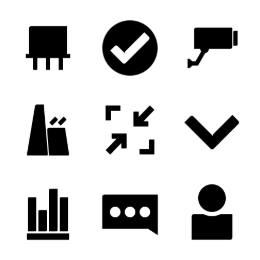 Factory & Business  Icons Set