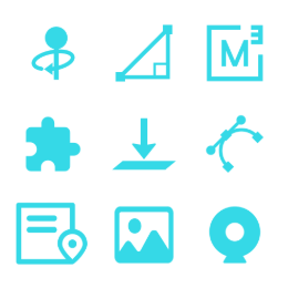 Geospatial & Analysis Tools Icons Set