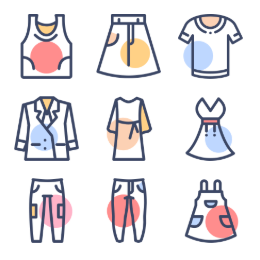 Goddess's New Outfits Icons Set