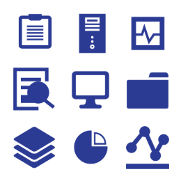 Golden DB Insight Tools Icons Set