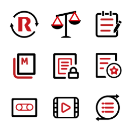 Intellectual Property Admin  Icons Set
