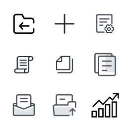 Law Enforcement Management  Icons Set
