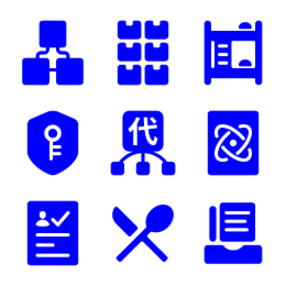Management Backend  Icons Set