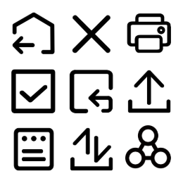 Manufacturing Process  Icons Set