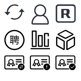 Monochrome Enterprise  Icons Set
