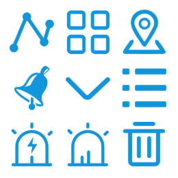 Network Management System  Icons Set