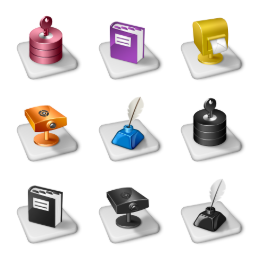 Office Dock Icons Set