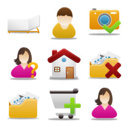 Pretty Office 4 Icons Set