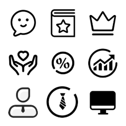 Professional Service  Icons Set