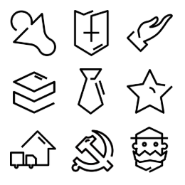 Public Service  Icons Set