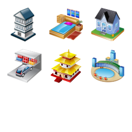 Real Vista Real State Icons Set