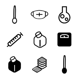 Scientific Tools  Icons Set