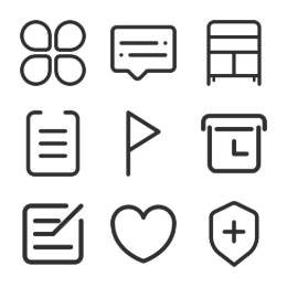 Shinshop E - Commerce  Icons Set