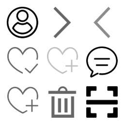 Shopping - Monochrome Icon Set Icons Set
