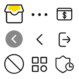 Shopping & Service  Icons Set