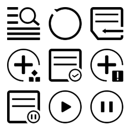 Workflow Action  Icons Set