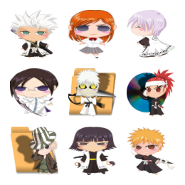 Bleach Chibi Icons for mac Icons Set
