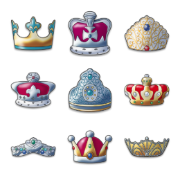 Crown Icons Set
