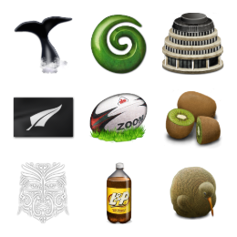 New Zealand Icons Icons Set
