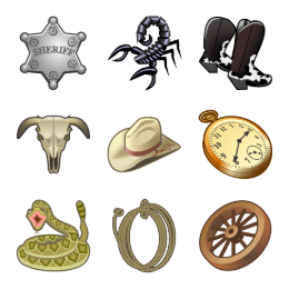 Wild West Icons Set