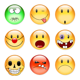Aqua Smiles Icons Set