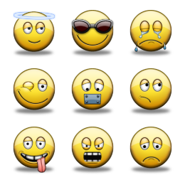 Shiny Smiley Icons Set