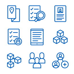 Cloud Business Project  Icons Set