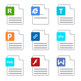 Common File Formats Icons Set