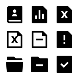 File and Book  Icons Set