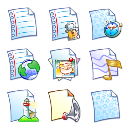 Kde for Kids Mimetypes Icons Set