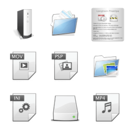 Longhorn Pinstripe Icons Set