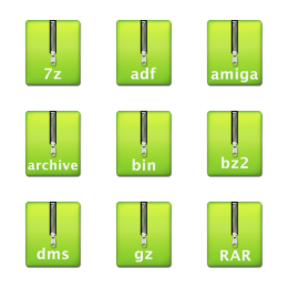 Pull Tab Archives Icons Set