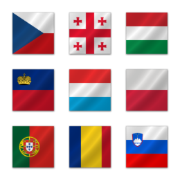 European Flags Icons Set