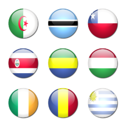 Rounded World Flags Icons Set