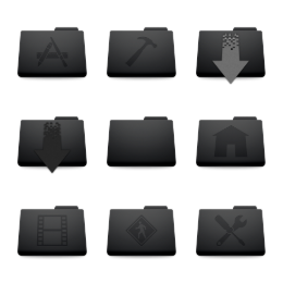 ALUMI Black Icons Set