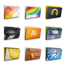 Aqua X Icons Set