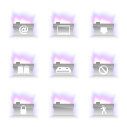 Aurora Folder Icons Set