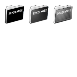 Death Note folders Icons Set