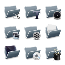 Digital Video Techniques Icons Set