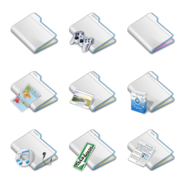 Layered Folders Icons Set