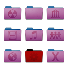 Leopard folders 2 Icons Set