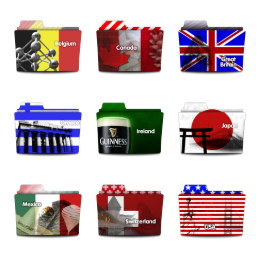 Release Countries Folder Icons Set
