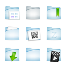 Sky Folder Icons Set