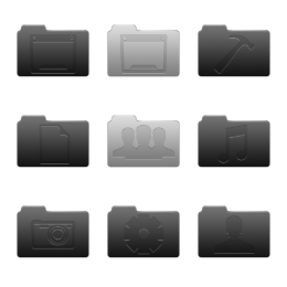 Slick Folders Icons Set