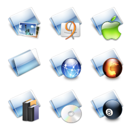 Snow E2 Aqua Icons Set