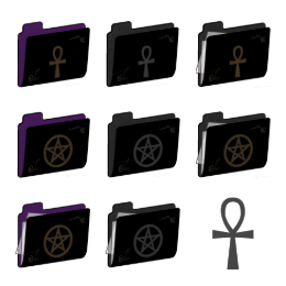 wiccan folders Icons Set