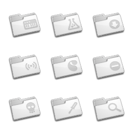 World of Aqua Rev 2 Folders Icons Set